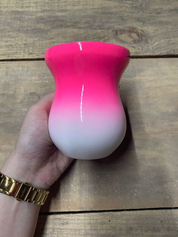 Cuia Bago - Rosa Neon / Branco
