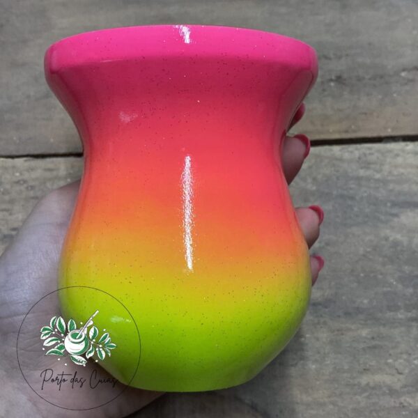 Bago - Rosa Neon / Amarelo Neon com Glitter