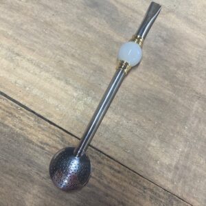 Bomba Inox - Aplique Branco