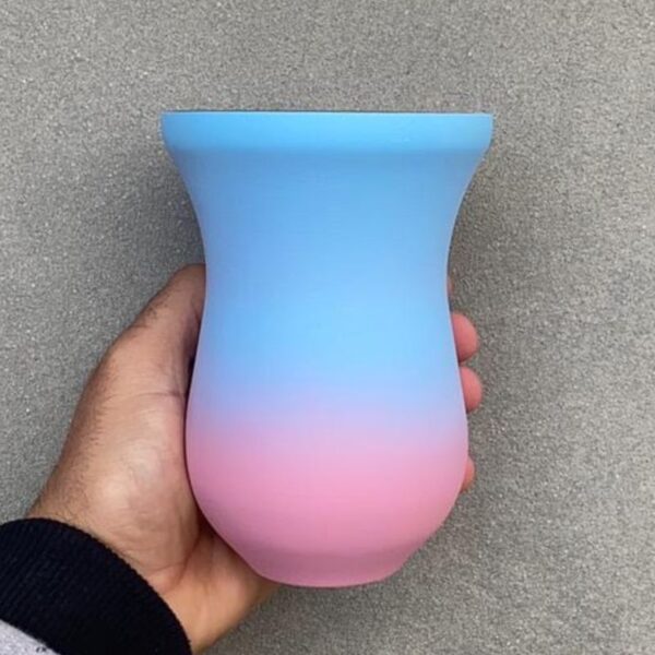 Canudo - Azul Bebê Fosco / Rosa Bebê Fosco